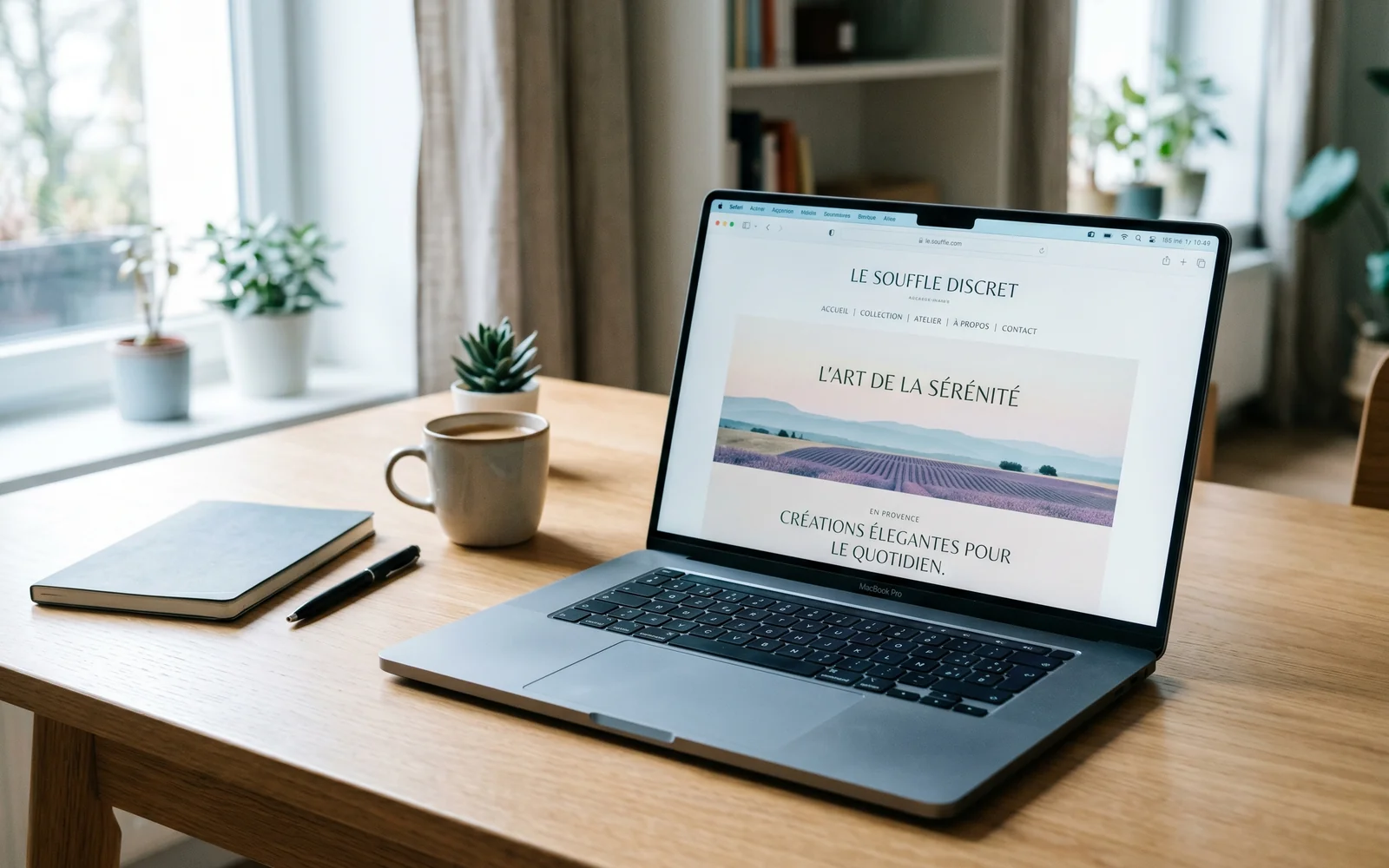 Navigateur affichant un site web épuré sans bandeau cookie ni popup, illustration d'une expérience utilisateur sans intrusion
